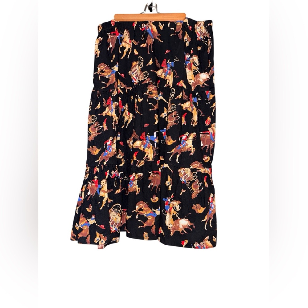Billings Black Maxi Western Skirt - Picture 2 of 4